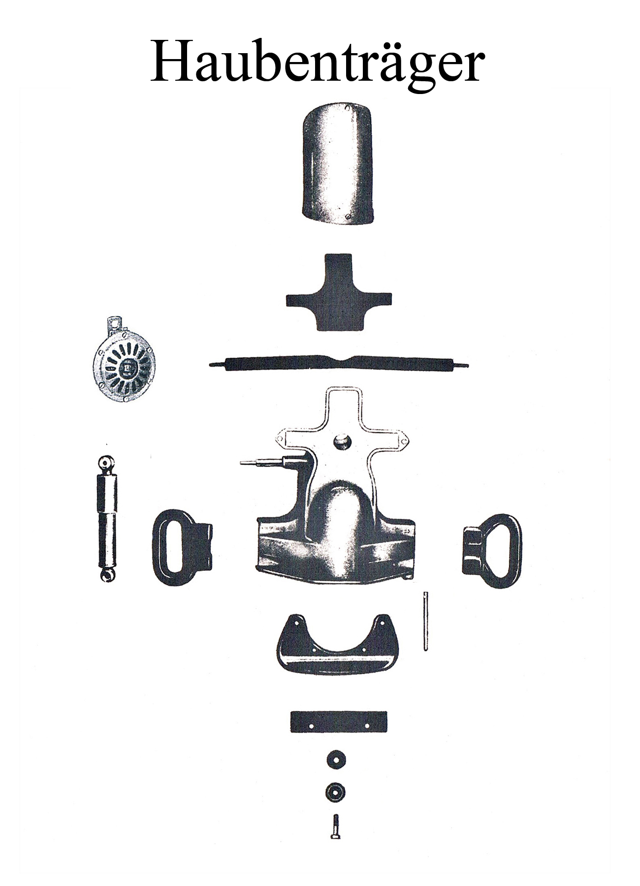 DDR-Motorrad IWL Berliner Roller SR 59 Ersatzteileliste Haubenträger Stoßdämpfer Gummipuffer