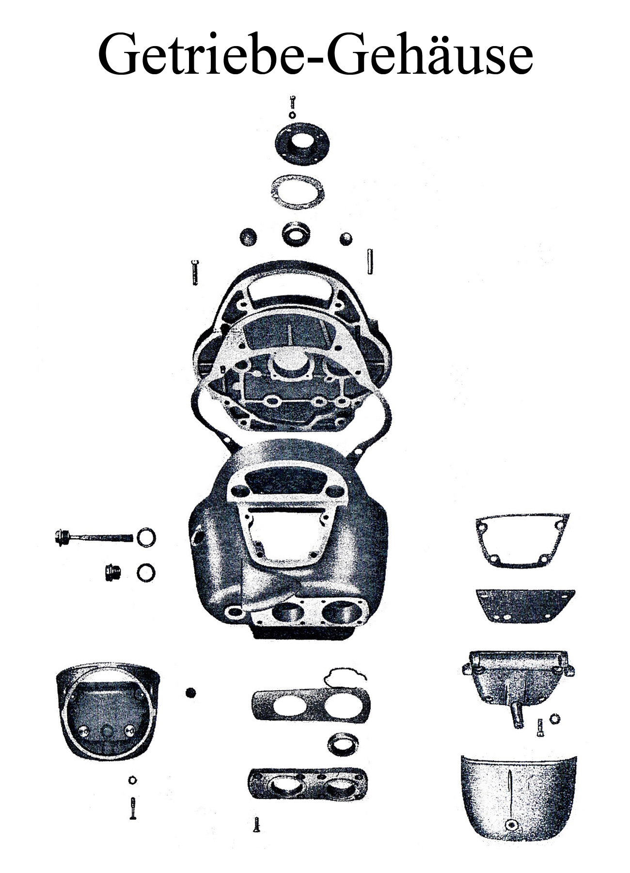 DDR-Motorrad IFA MZ BK 350 Ersatzteileliste Getriebegehäuse Dichtungen