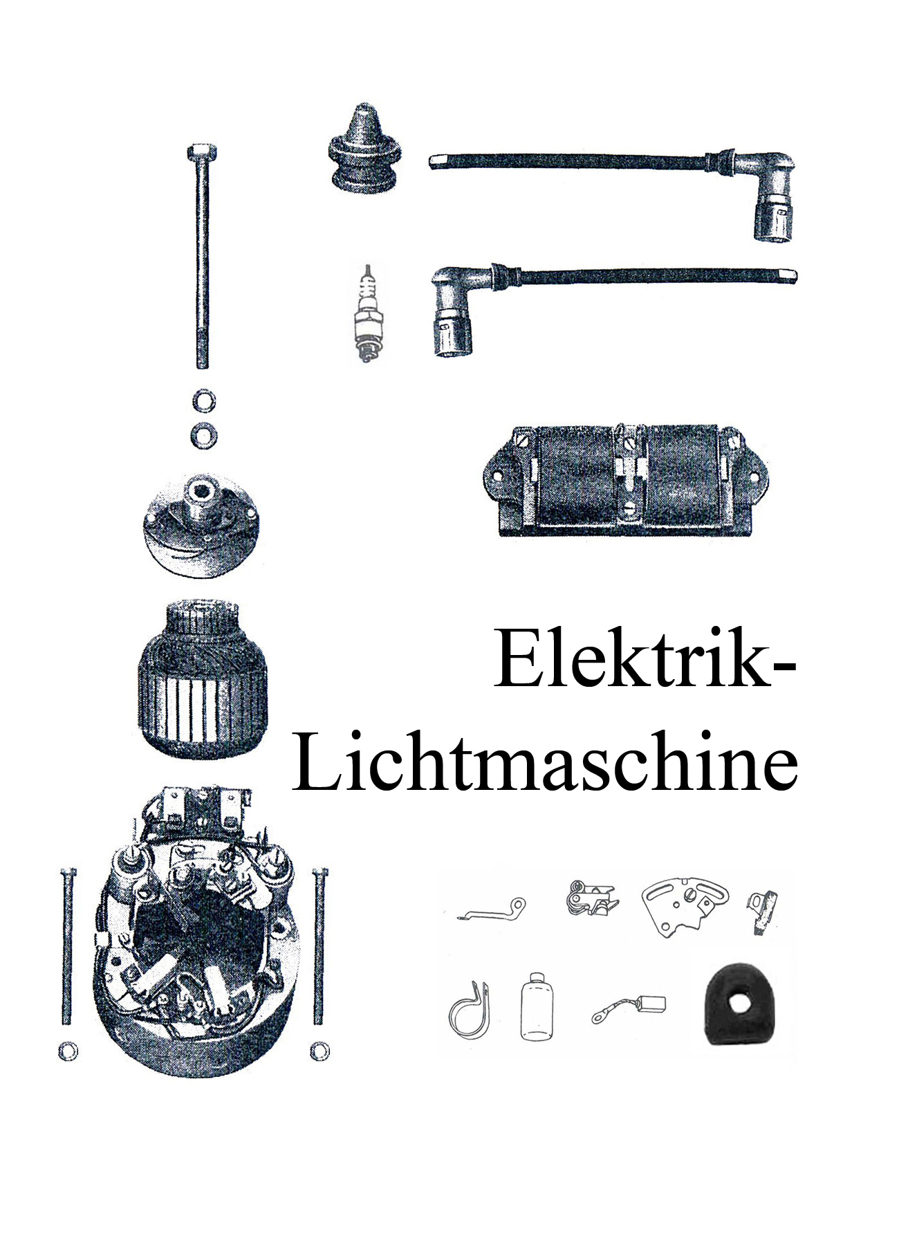 DDR-Motorrad IFA MZ BK 350 Ersatzteileliste Elektrik Lichtmaschine Zündanlage