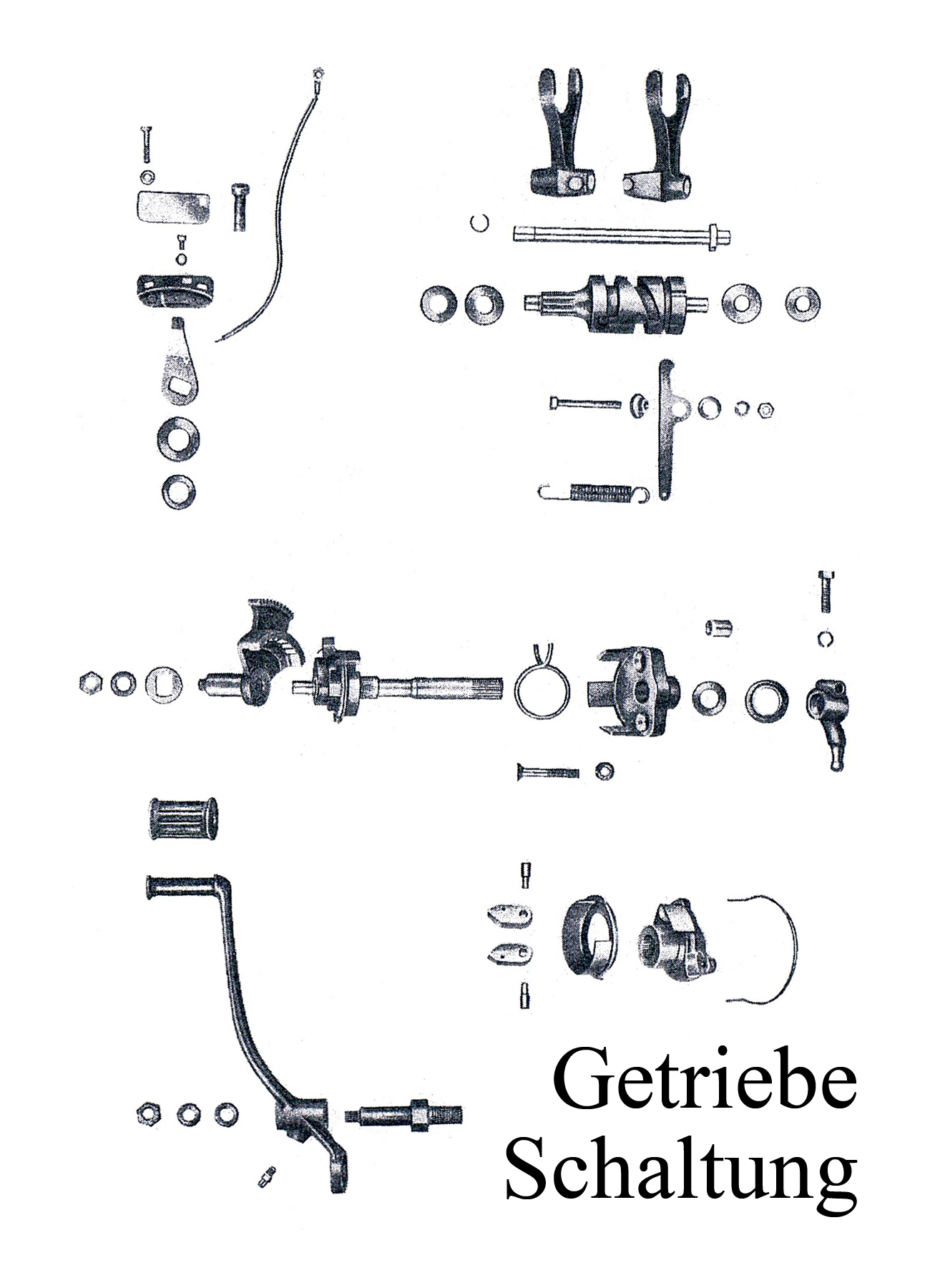 DDR-Motorrad IFA MZ BK 350 Ersatzteileliste Getriebe Fußschalthebelgummi