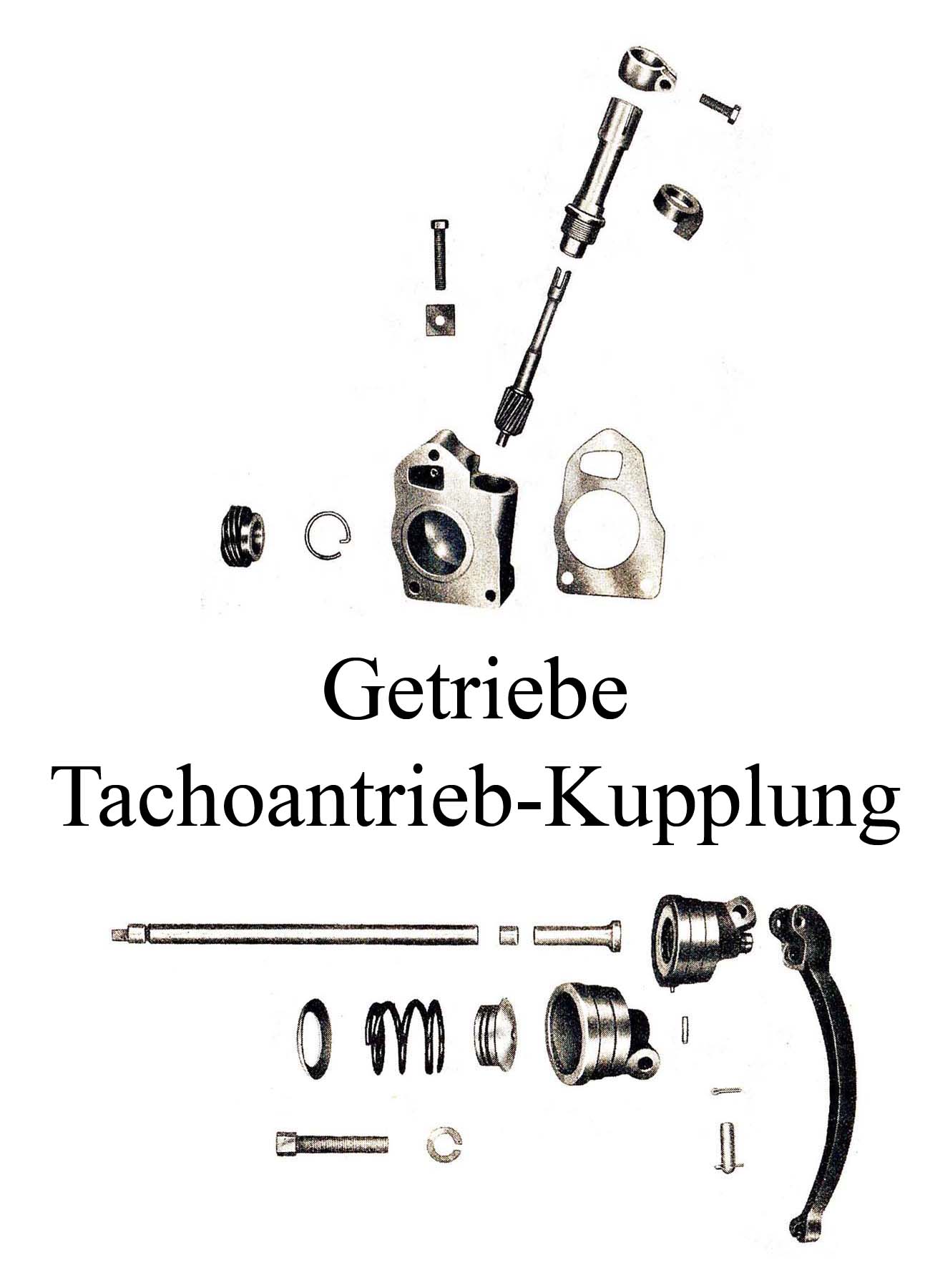 DDR-Motorrad IFA MZ BK 350 Ersatzteileliste Getriebe Kupplungsdruckstange Tachometerantrieb