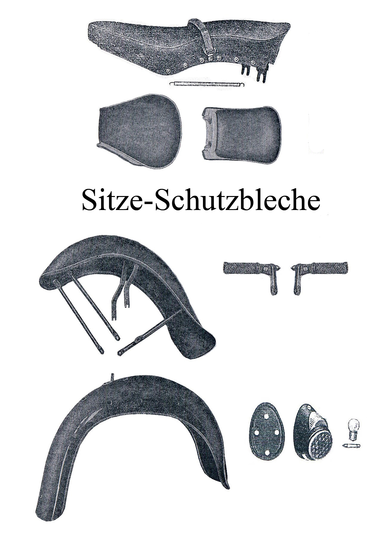 DDR-Motorrad Sport AWO Ersatzteileliste Sitzbank Schutzblech Kotflügel Vorderrad Hinterrad Rücklicht