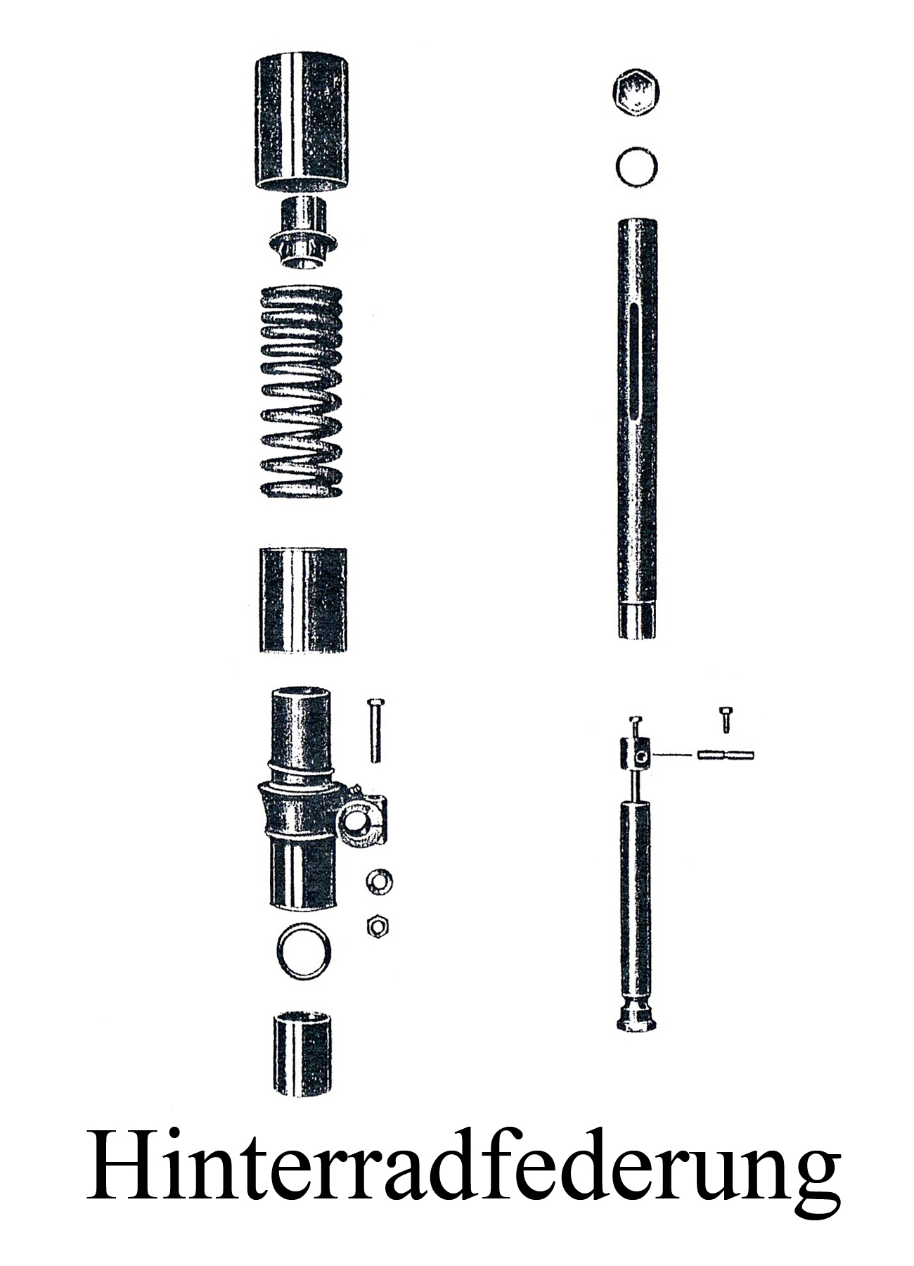 Komplett-Set Bremsgestänge Für EMW R-35 - 7-teilig Mit Allem Zubehör